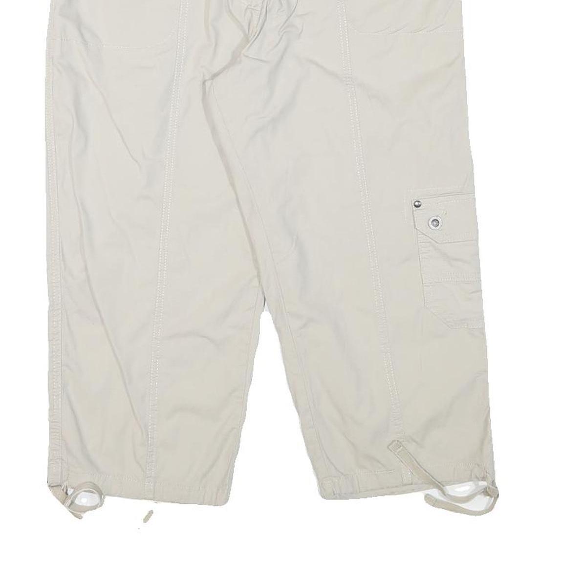 DASH Womens Shorts Beige Casual Cotton Blend XL W33 Cargo Style