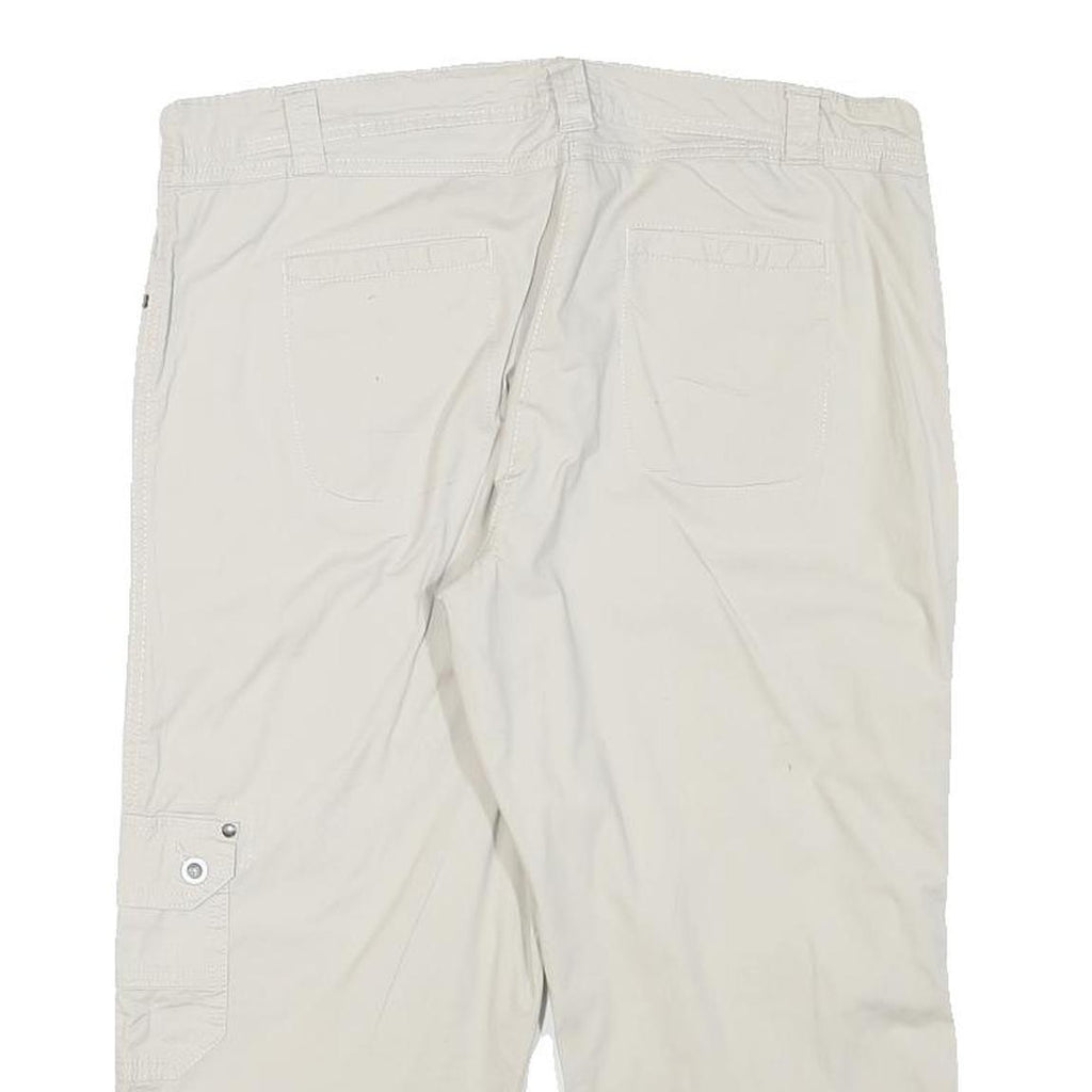 DASH Womens Shorts Beige Casual Cotton Blend XL W33 Cargo Style