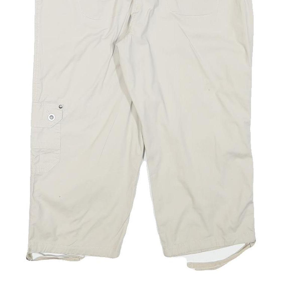 DASH Womens Shorts Beige Casual Cotton Blend XL W33 Cargo Style