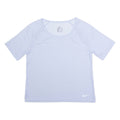 NIKE Womens T-Shirt Blue Crew Neck S