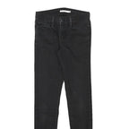 LEVI'S Womens Slim Black Denim Slim Skinny Jeans W25 L29 Stylish Cotton Blend