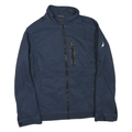 NAUTICA Mens Blue Zip Jacket M Polyester Blend Plain Lightweight Casual