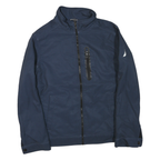 NAUTICA Mens Blue Zip Jacket M Polyester Blend Plain Lightweight Casual
