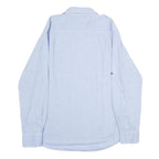 TOMMY HILFIGER Mens Blue Cotton Shirt L Button Front Casual Shirt L