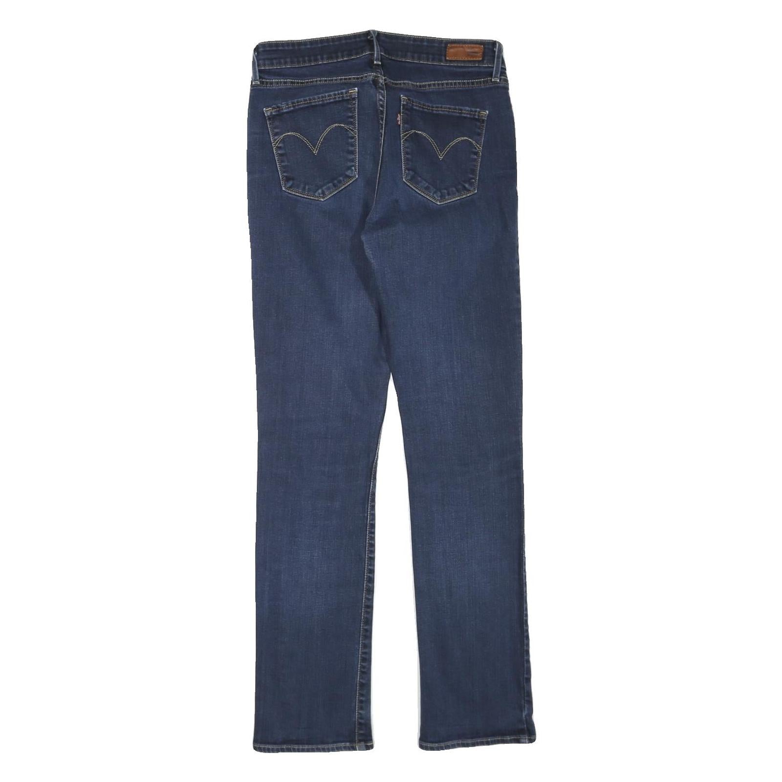 LEVI'S Womens Jeans Blue Regular Straight Denim Medium W28 L30 Classic Style