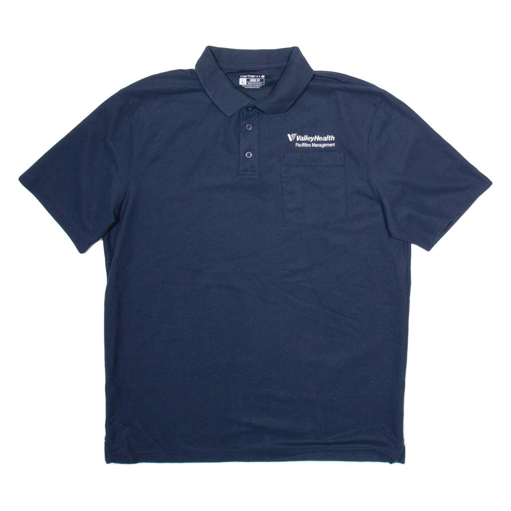 CARHARTT Workwear Mens Polo Shirt Blue L