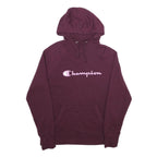 CHAMPION Mens Maroon Hoodie M Cotton Blend Pullover Classic Logo Sweatshirt
