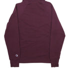 CHAMPION Mens Maroon Hoodie M Cotton Blend Pullover Classic Logo Sweatshirt
