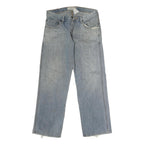 LEVI'S Mens Regular Fit Blue Denim Light Wash Jeans W32 L30 Casual Zip Closure