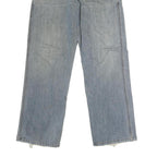 LEVI'S Mens Regular Fit Blue Denim Light Wash Jeans W32 L30 Casual Zip Closure