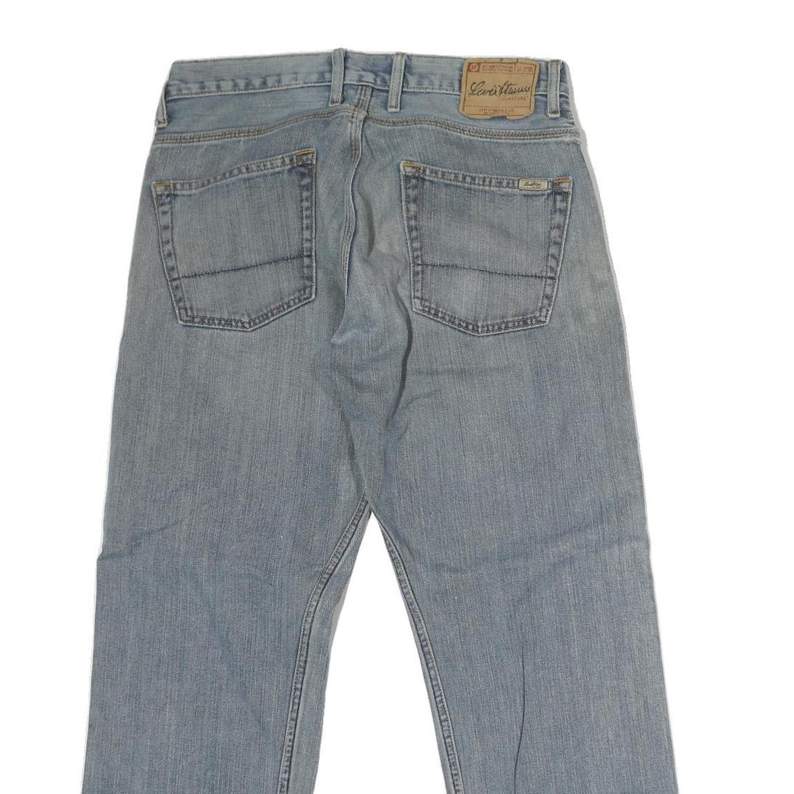 LEVI'S Mens Regular Fit Blue Denim Light Wash Jeans W32 L30 Casual Zip Closure