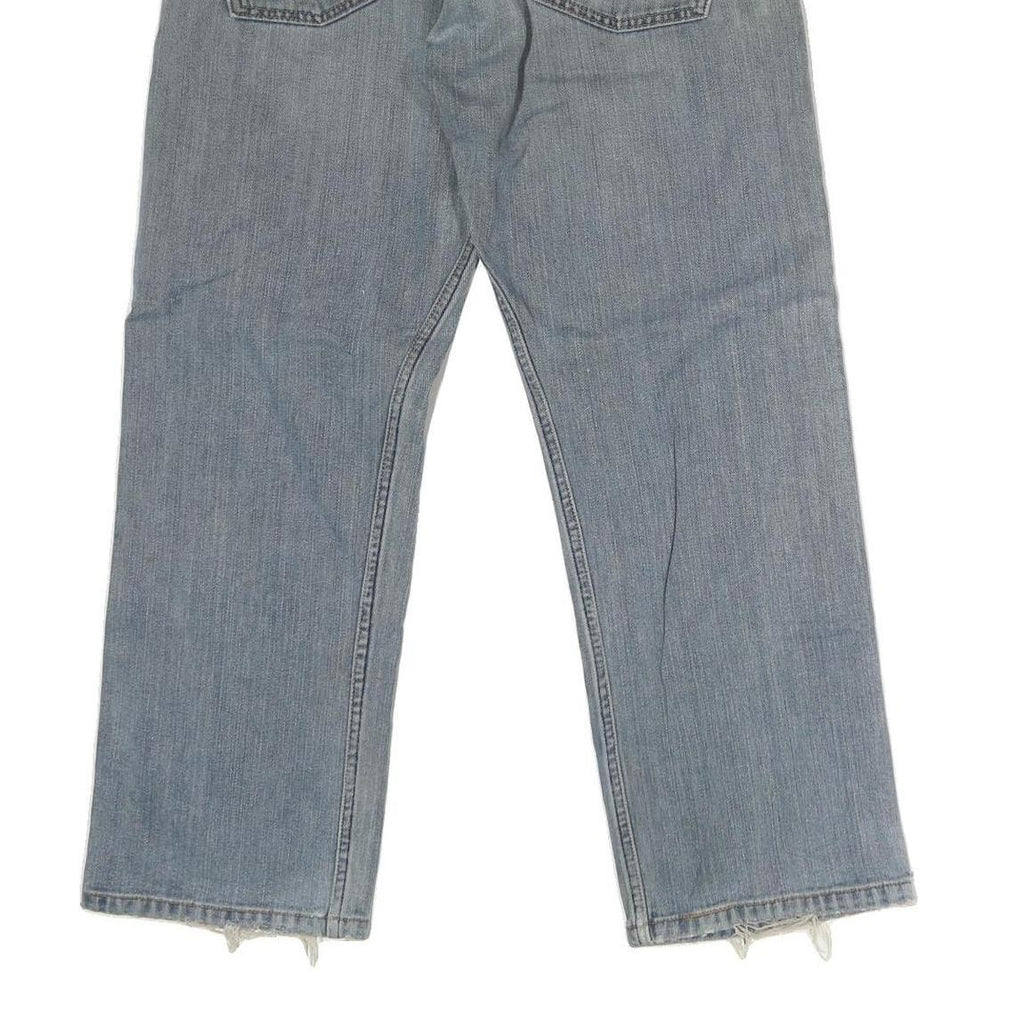 LEVI'S Mens Regular Fit Blue Denim Light Wash Jeans W32 L30 Casual Zip Closure