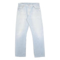 LEVI'S 501 Mens Jeans Blue Regular Straight Denim Light W36 L33 Button Closure