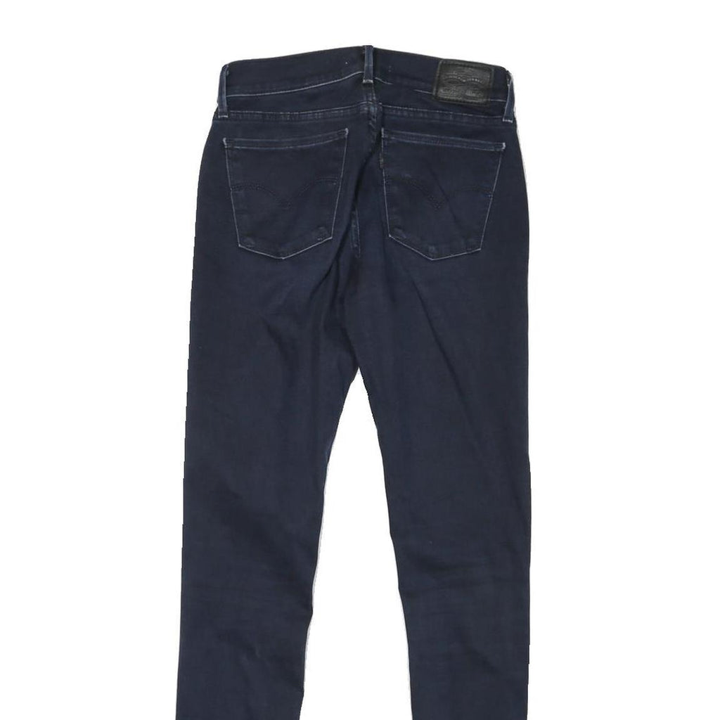 LEVI'S 710 Womens Jeans Blue Slim Skinny Denim Raw W26 L29 Stretch Cotton Blend
