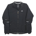 ADIDAS Womens Black ClimaProof Jacket UK 14 Polyester Blend Zip Athletic