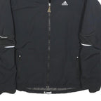 ADIDAS Womens Black ClimaProof Jacket UK 14 Polyester Blend Zip Athletic