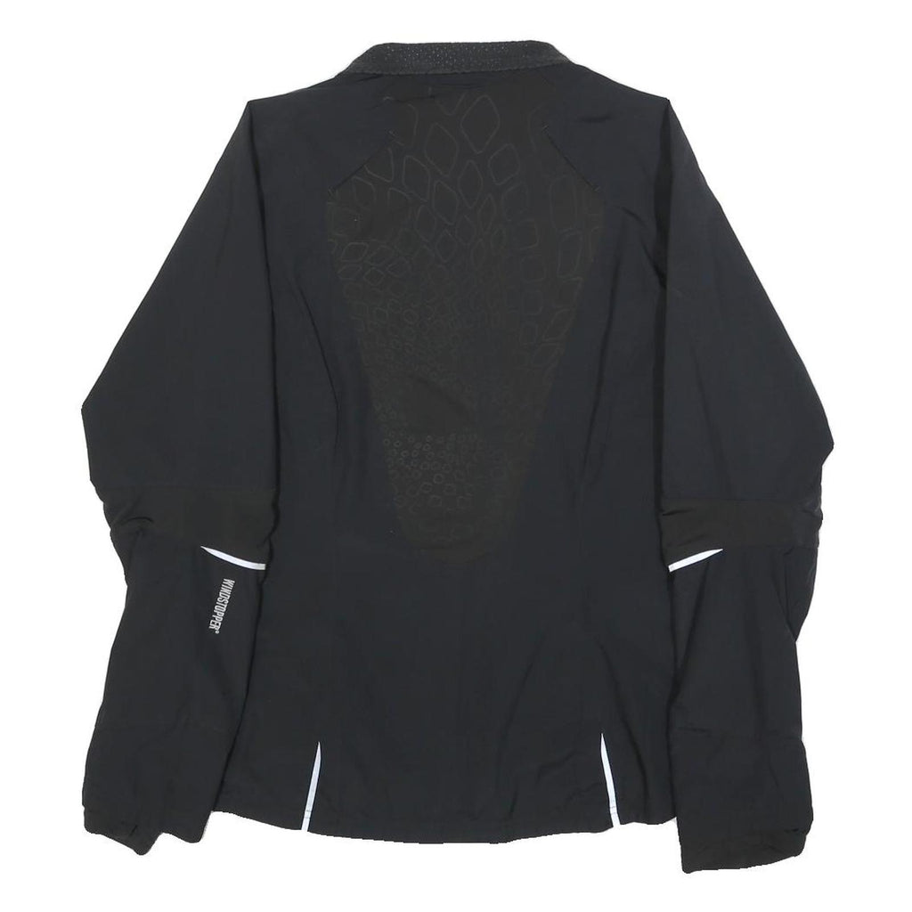 ADIDAS Womens Black ClimaProof Jacket UK 14 Polyester Blend Zip Athletic