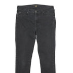 LEE Womens Jeans Black Slim Skinny Denim W28 L27 Zip Cotton Blend Casual