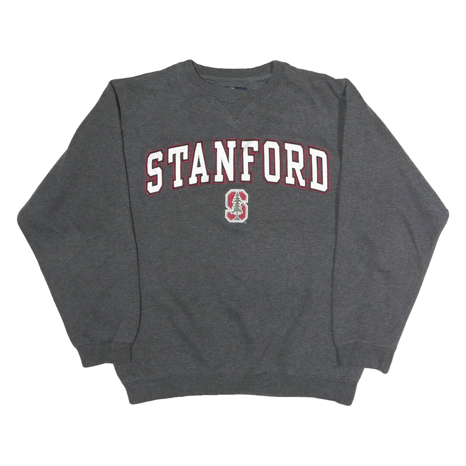 J.AMERICA Mens Grey Stanford Crew Neck S Cotton Sweatshirt Pullover