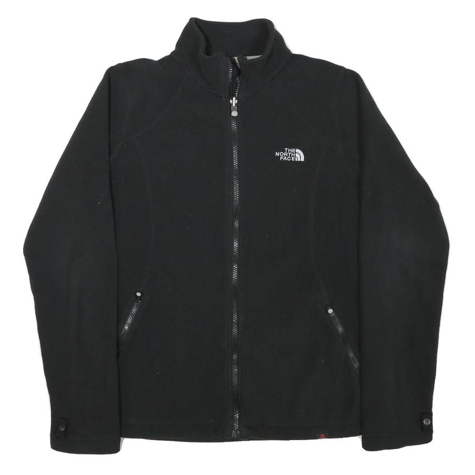THE NORTH FACE Womens Black Jacket M Polyester Blend Plain Zip Outdoor Casual