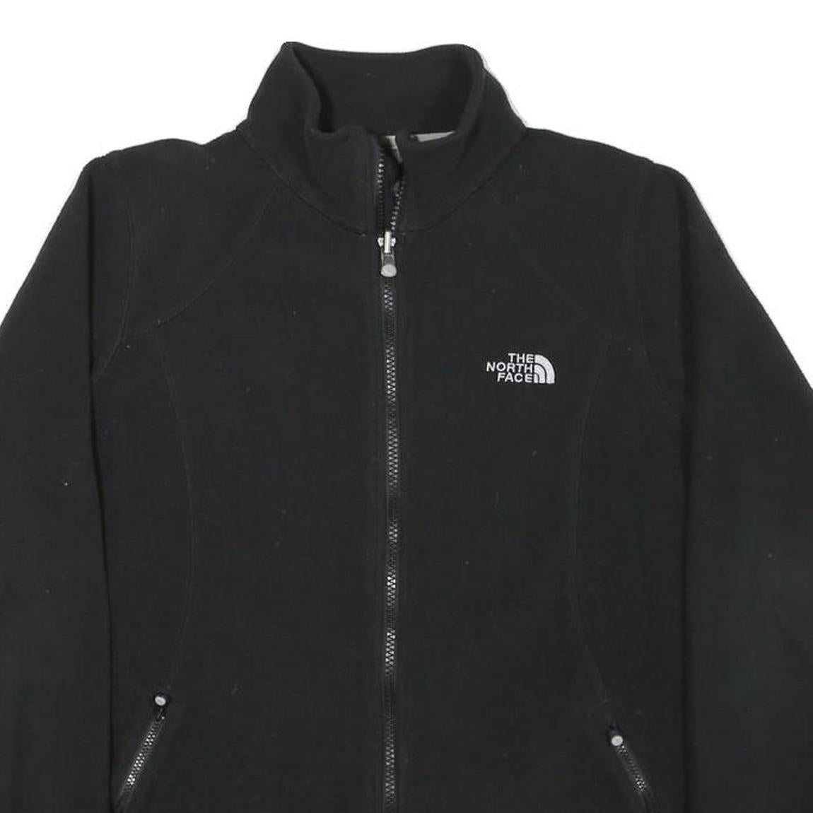 THE NORTH FACE Womens Black Jacket M Polyester Blend Plain Zip Outdoor Casual