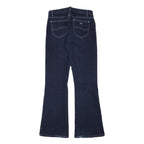LEE Womens Blue Regular Flared Denim Woven Jeans W28 L29 Classic Zip Cotton