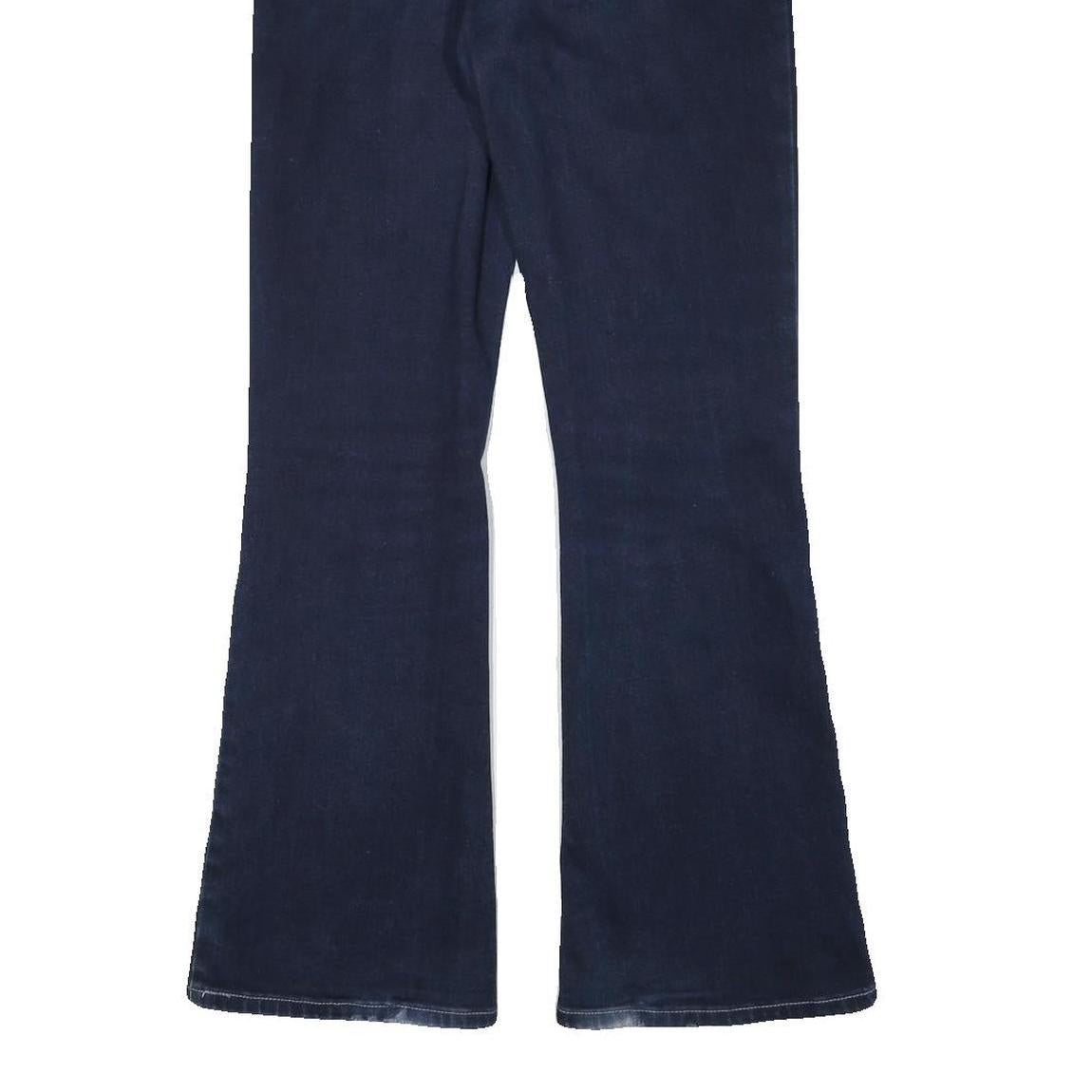 LEE Womens Blue Regular Flared Denim Woven Jeans W28 L29 Classic Zip Cotton