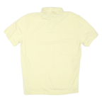 TOMMY HILFIGER Mens Yellow Polo Shirt XL Cotton Blend Short Sleeve Plain Basic