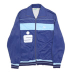 PUMA Womens Blue & Light Blue Athletic Jacket S Polyamide Blend Track Zip