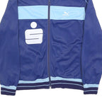PUMA Womens Blue & Light Blue Athletic Jacket S Polyamide Blend Track Zip