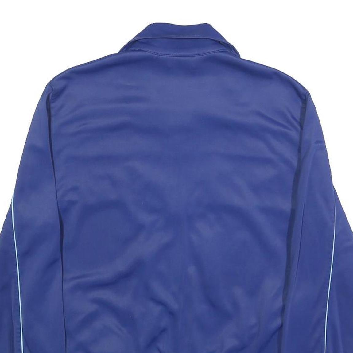 PUMA Womens Blue & Light Blue Athletic Jacket S Polyamide Blend Track Zip