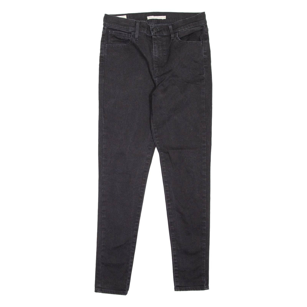 LEVI'S 720 High Rise BIG E Womens Jeans Black Slim Skinny W29 L28