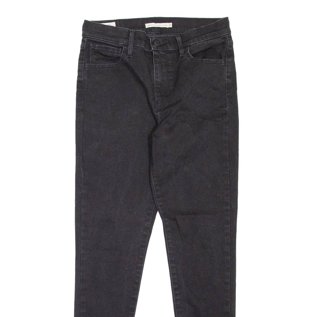 LEVI'S 720 High Rise BIG E Womens Jeans Black Slim Skinny W29 L28