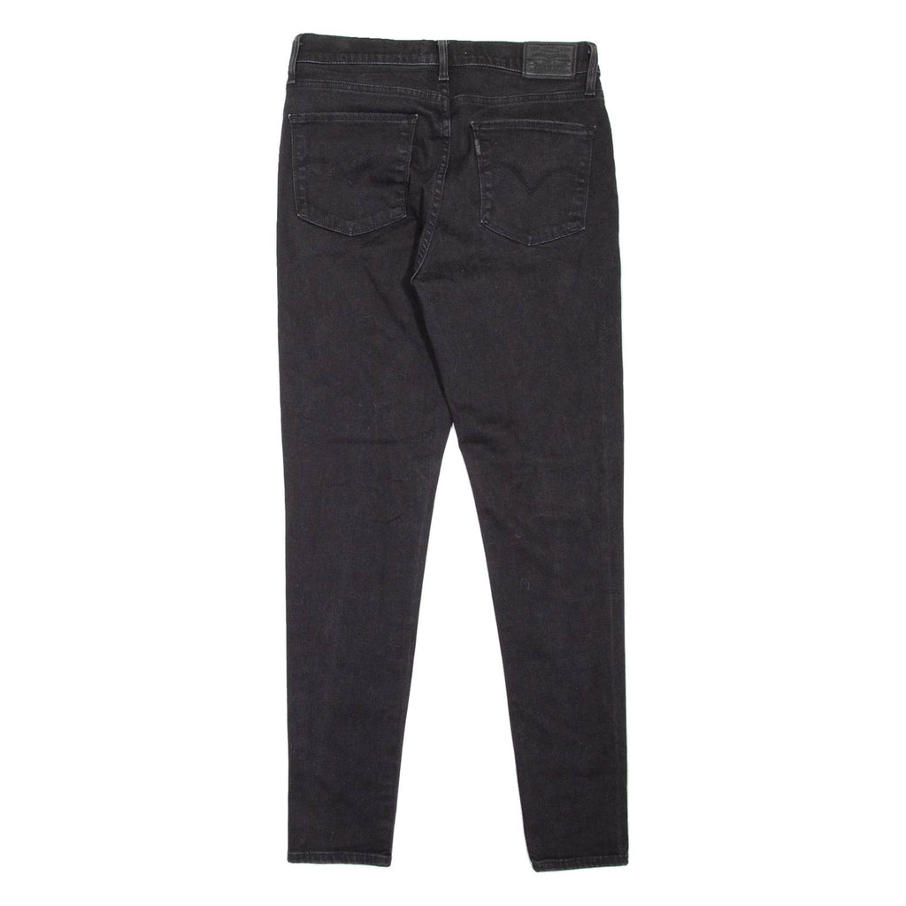 LEVI'S 720 High Rise BIG E Womens Jeans Black Slim Skinny W29 L28