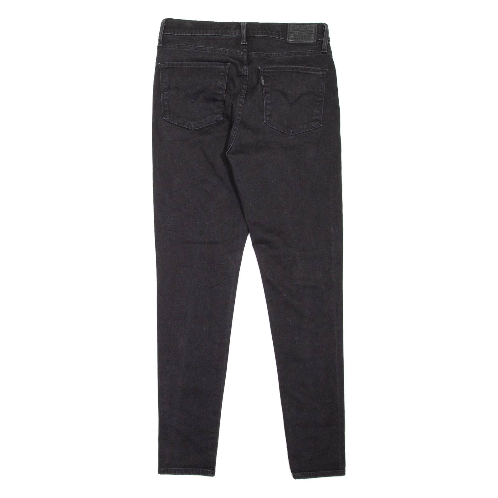 LEVI'S 720 High Rise BIG E Womens Jeans Black Slim Skinny W29 L28