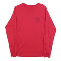 VANS Mens Red Graphic Long Sleeve Crew Neck T-Shirt S Cotton Blend