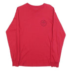 VANS Mens Red Graphic Long Sleeve Crew Neck T-Shirt S Cotton Blend
