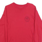 VANS Mens Red Graphic Long Sleeve Crew Neck T-Shirt S Cotton Blend