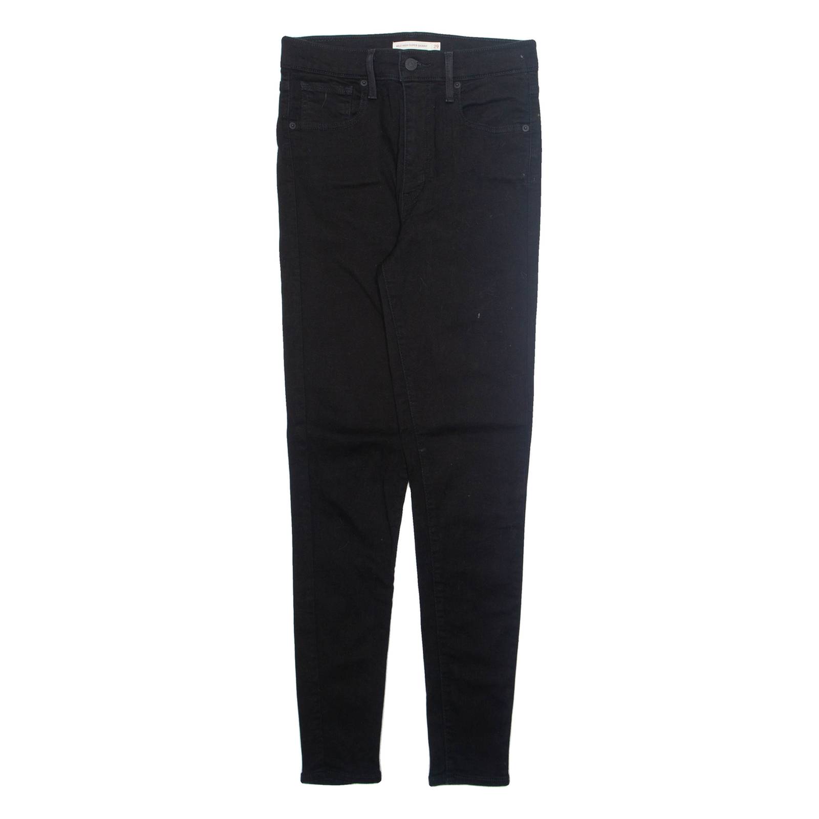 LEVI'S Womens Trousers Black Slim Tapered W29 L30