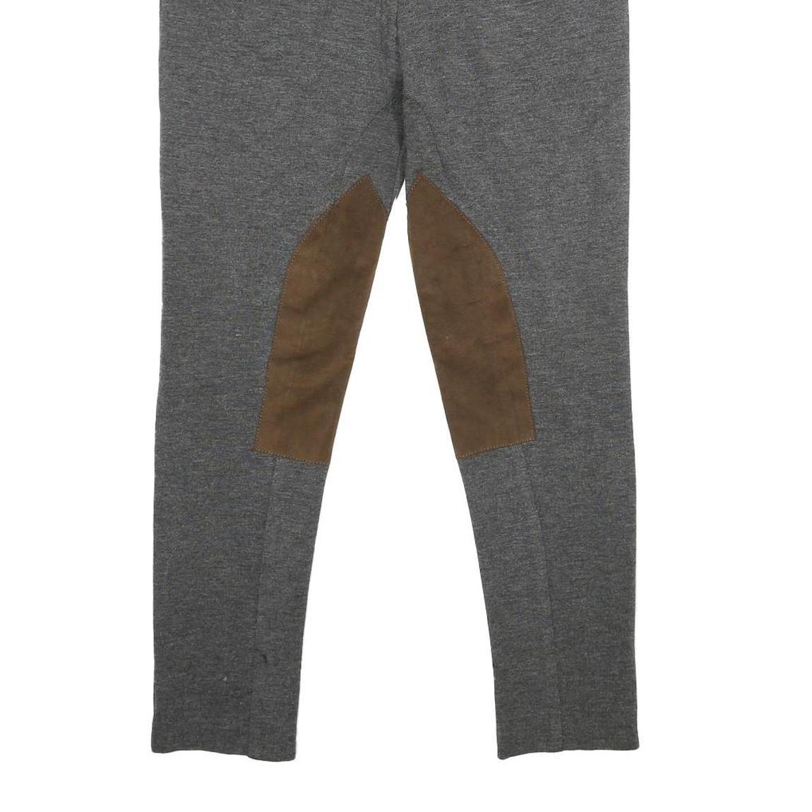 HENRY COTTONS Womens Viscose Blend Grey Regular W32 L28 Trousers Zip Closure