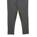 HENRY COTTONS Womens Viscose Blend Grey Regular W32 L28 Trousers Zip Closure