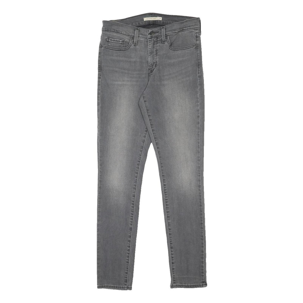 LEVI'S 311 Womens Slim Grey Denim Jeans W29 L30 Stretch Cotton Blend Zip
