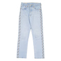 LEVI'S 501 Jeans Spell-Out Premium Womens Blue Regular Straight W26 L28