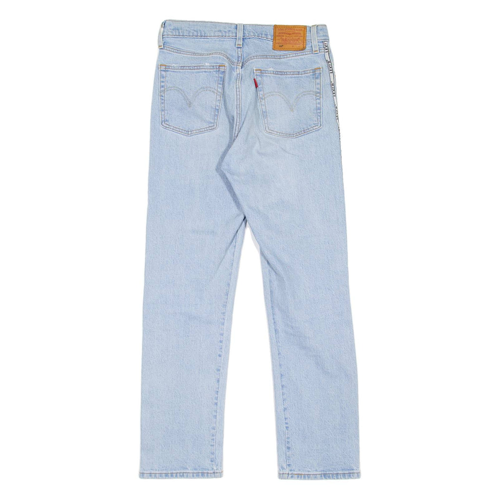 LEVI'S 501 Jeans Spell-Out Premium Womens Blue Regular Straight W26 L28