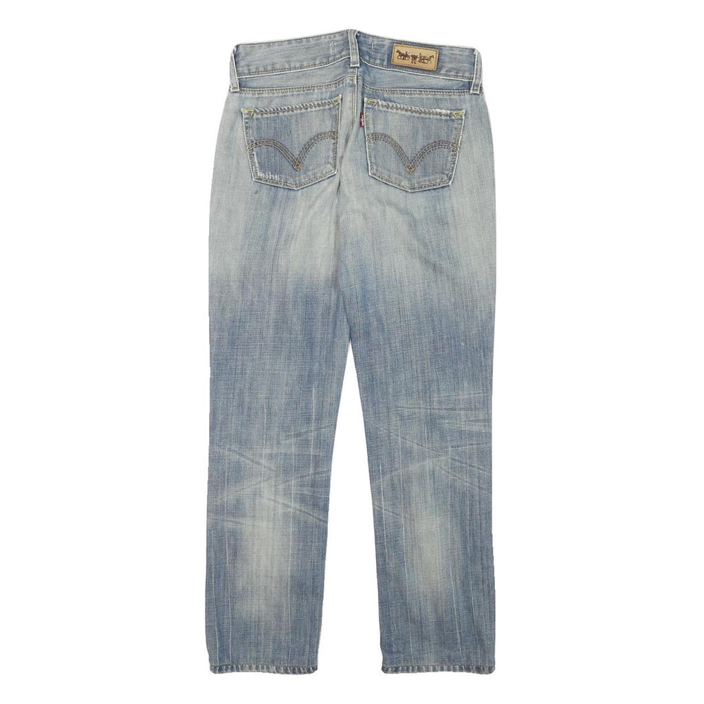 LEVI'S 571 Womens Jeans Blue Slim Straight Denim Light W27 L26 Classic Fit
