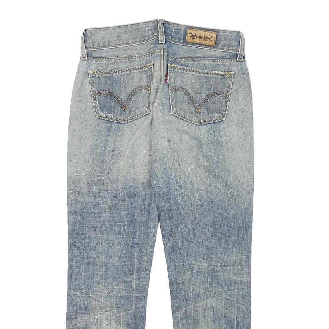 LEVI'S 571 Womens Jeans Blue Slim Straight Denim Light W27 L26 Classic Fit