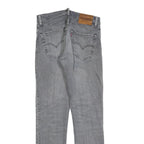 LEVI'S 511 BIG E Mens Slim Grey Denim Medium W30 L32 Classic Zip Jeans