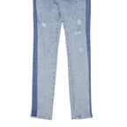 JACK AND JONES Mens Slim Light Blue Denim Stone Wash W28 L31 Contrast Side Panel