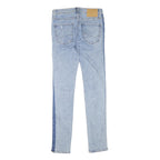 JACK AND JONES Mens Slim Light Blue Denim Stone Wash W28 L31 Contrast Side Panel