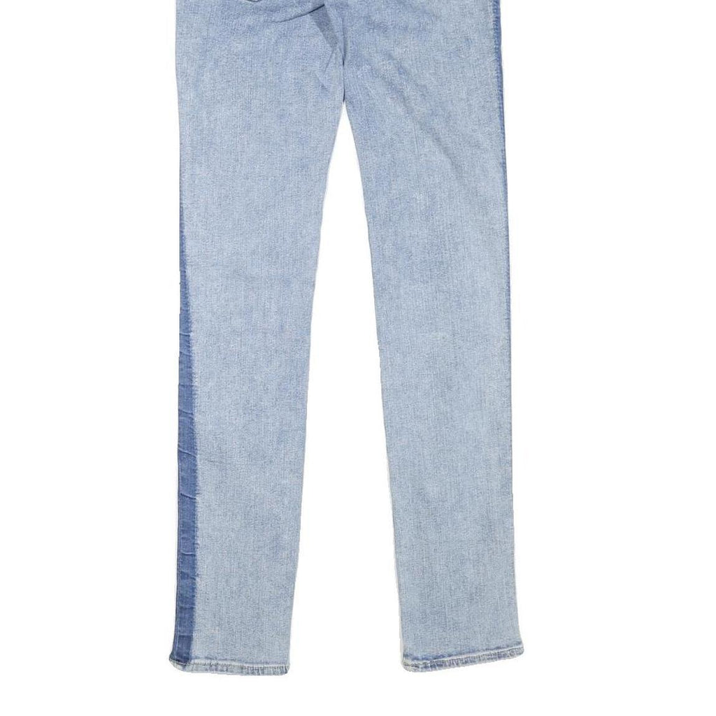 JACK AND JONES Mens Slim Light Blue Denim Stone Wash W28 L31 Contrast Side Panel